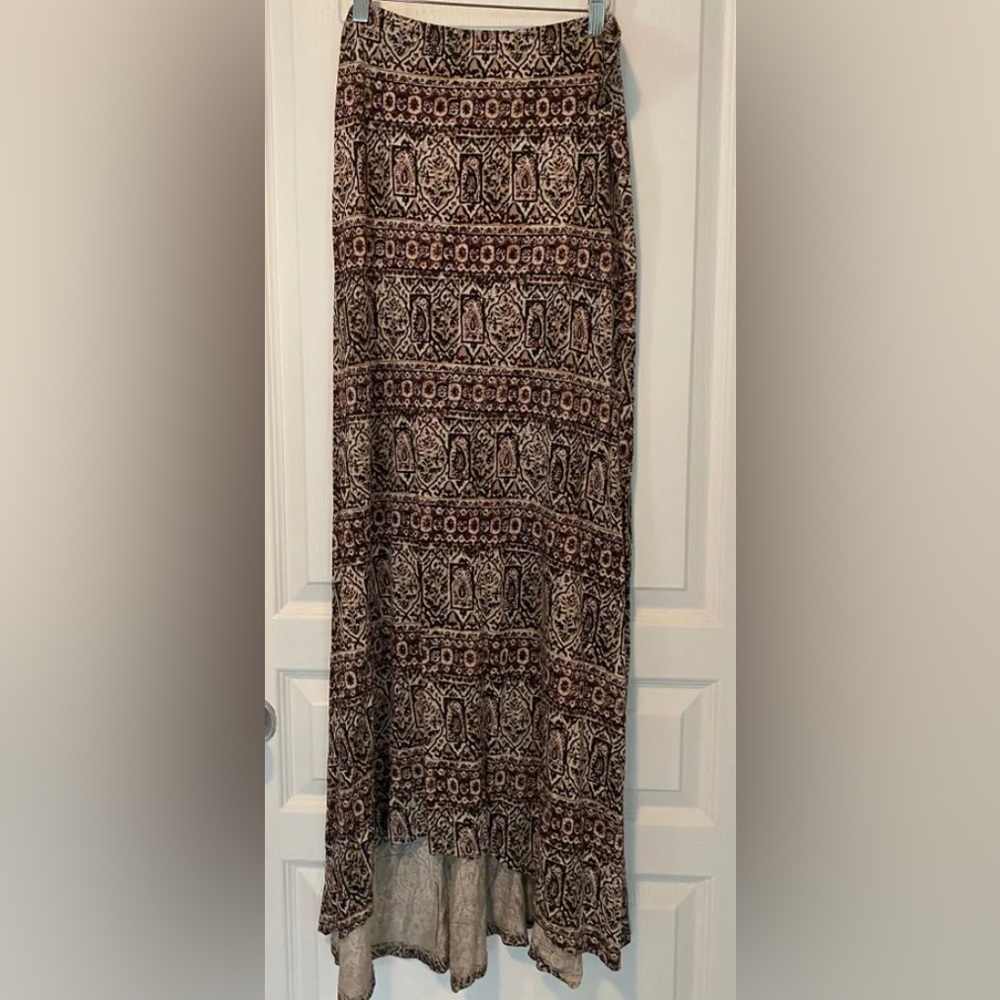 Billabong Long High Low Cotton Skirt